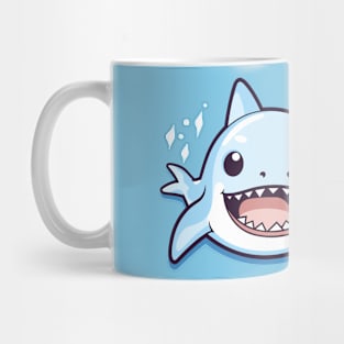 playful shark cartoon Mug